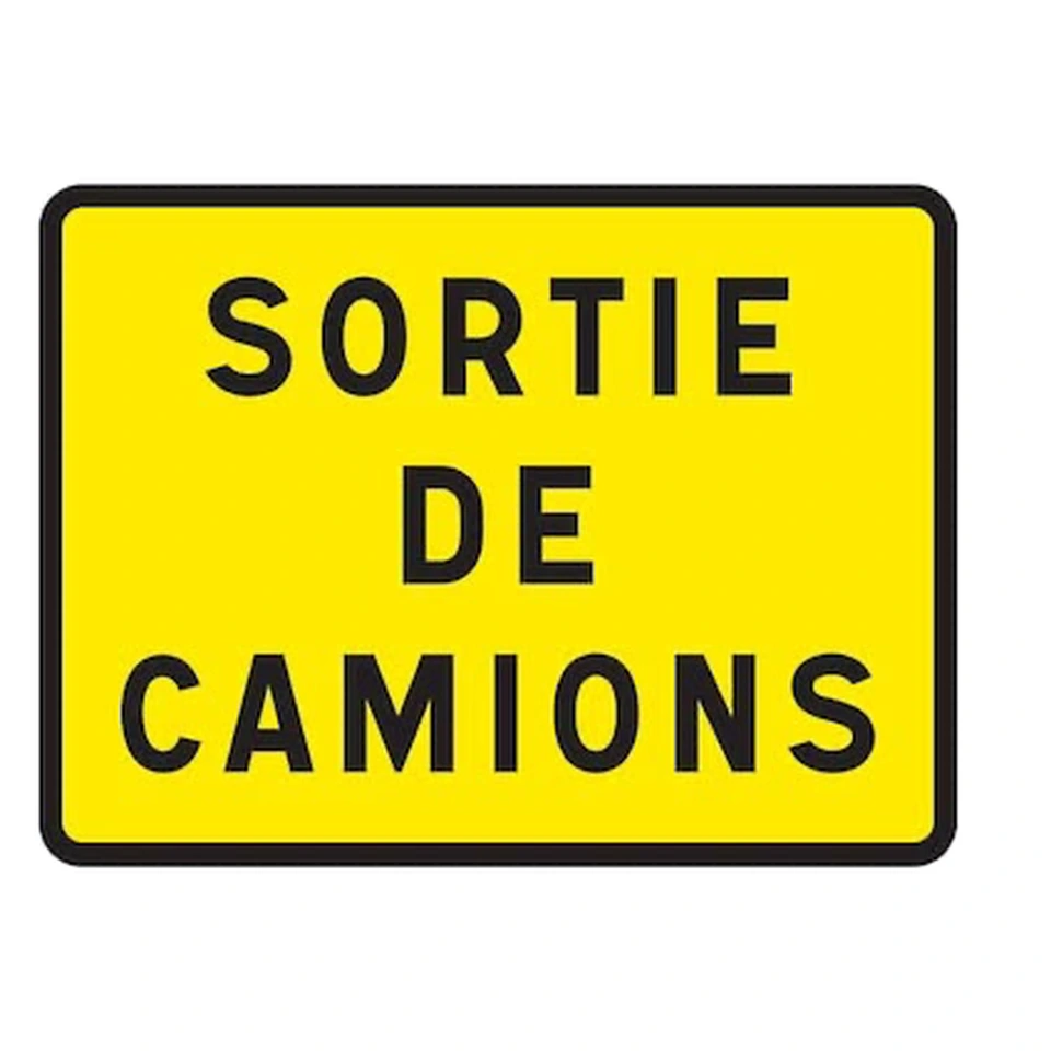 Panneau de chantier à mention personnalisée — réf. SC-KC-MENTION
