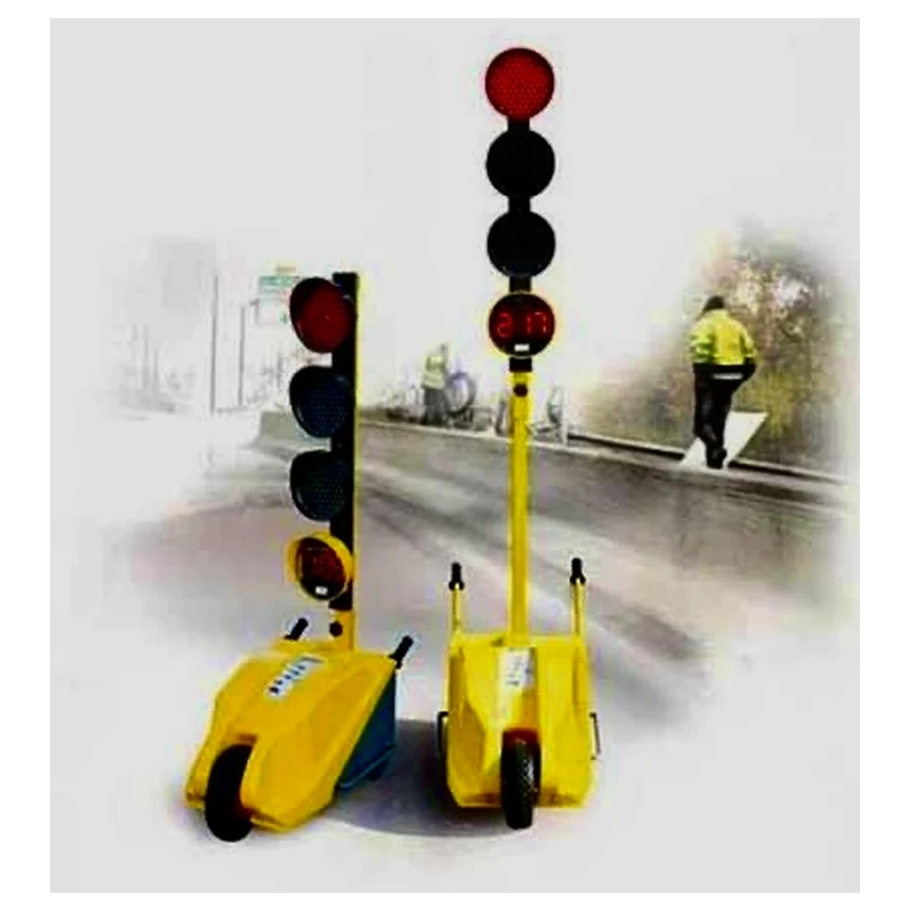 Jeu de 2 feux tricolores de chantier — réf. SL-FT02