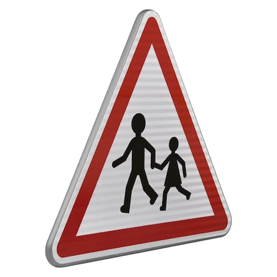 Panneau A13a — Endroit fréquenté par les enfants — réf. SR-A13a