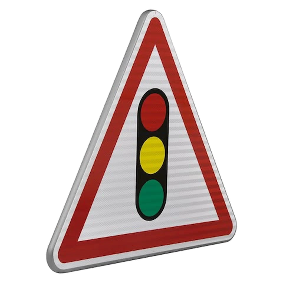 Panneau A17 — Annonce de feux tricolores — réf. SR-A17