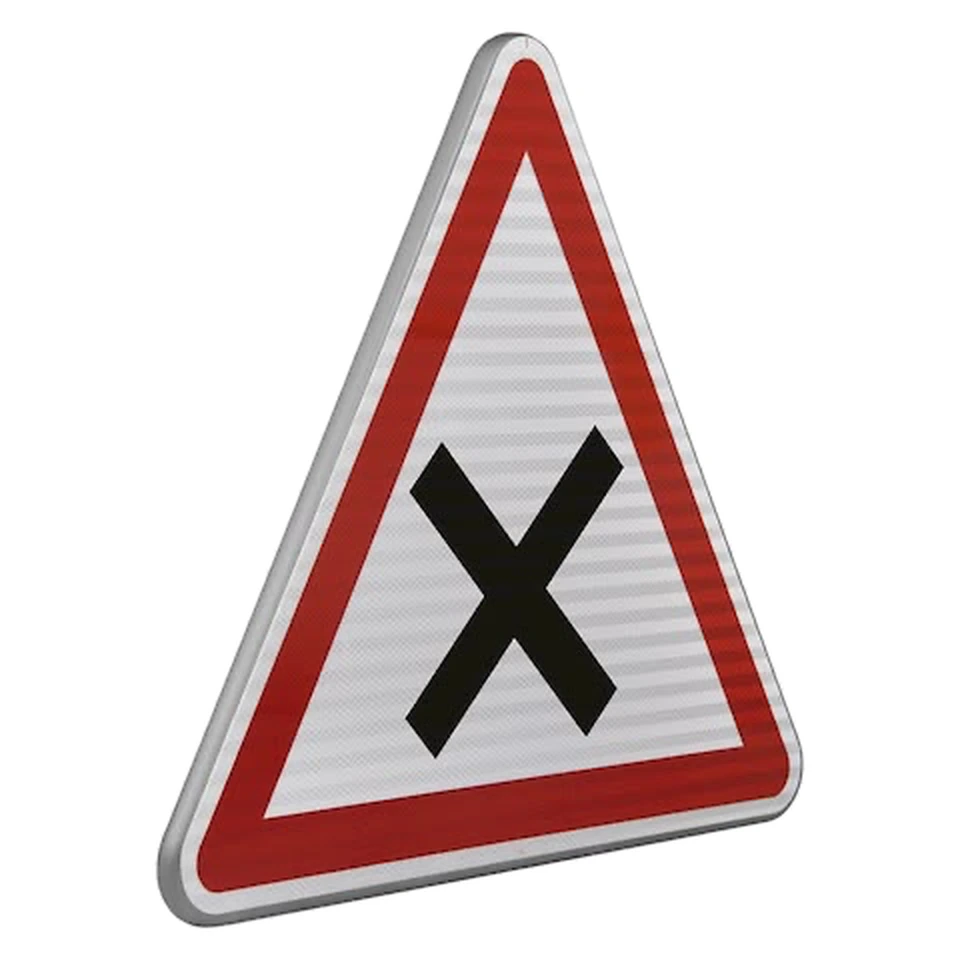 Panneau AB1 — Priorité à droite à la prochaine intersection — réf. SR-AB1
