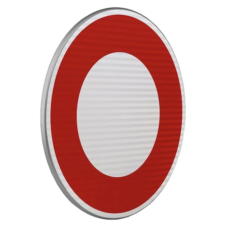 Panneau B0 — Circulation interdite à tout véhicule — réf. SR-B0